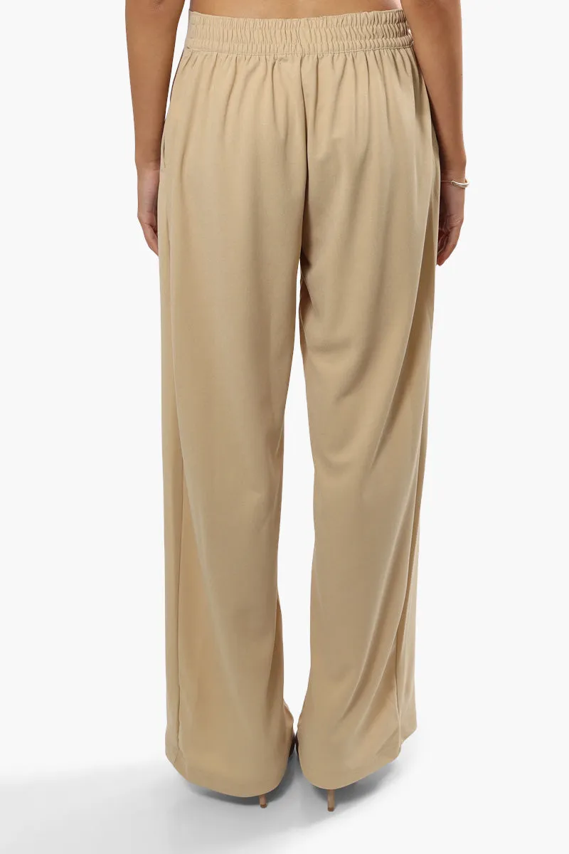 Limite Solid Wide Leg Pants - Beige sold by Fairweather product image thumbnail 4
