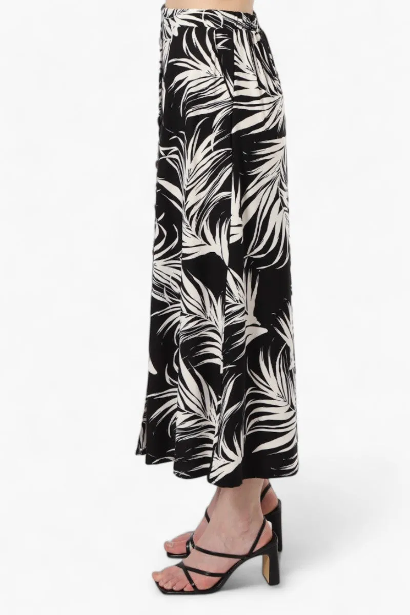 Beechers Brook Patterned Button Down Skirt - Black sold by Fairweather product image thumbnail 3