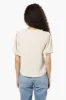 Magazine V-Neck Bell Sleeve Blouse - Stone sold by Fairweather