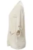 Majora Roll Up Sleeve Open Front Cardigan - Cream sold by Fairweather