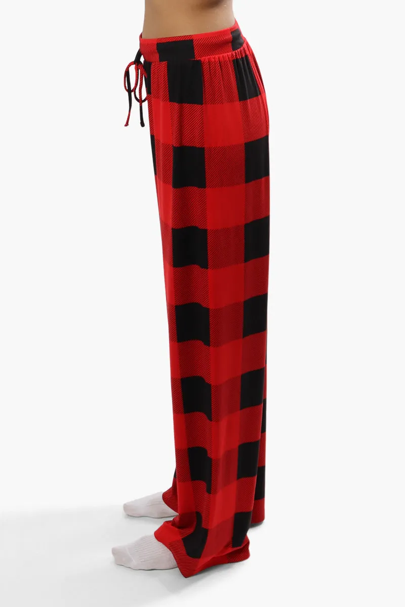 Cuddly Canuckies Plaid Print Pajama Pants - Red sold by Fairweather product image thumbnail 3