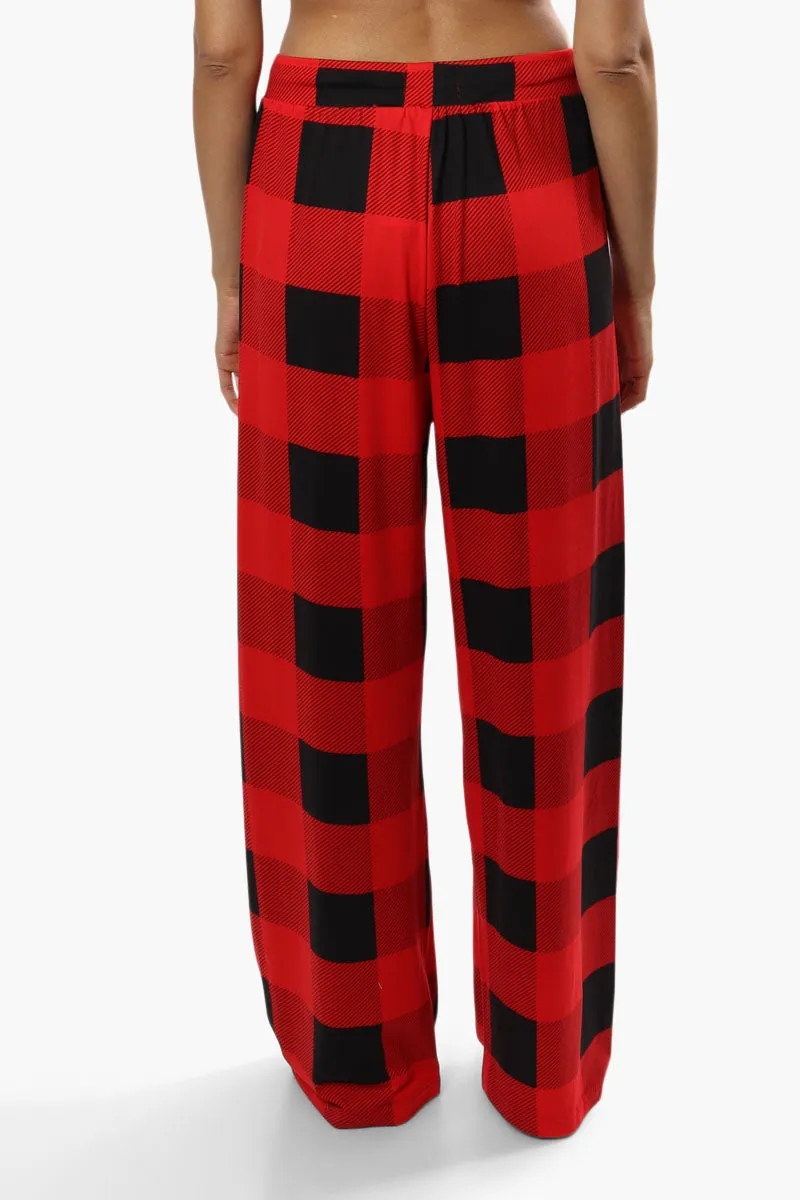 Cuddly Canuckies Plaid Print Pajama Pants - Red sold by Fairweather product image thumbnail 4