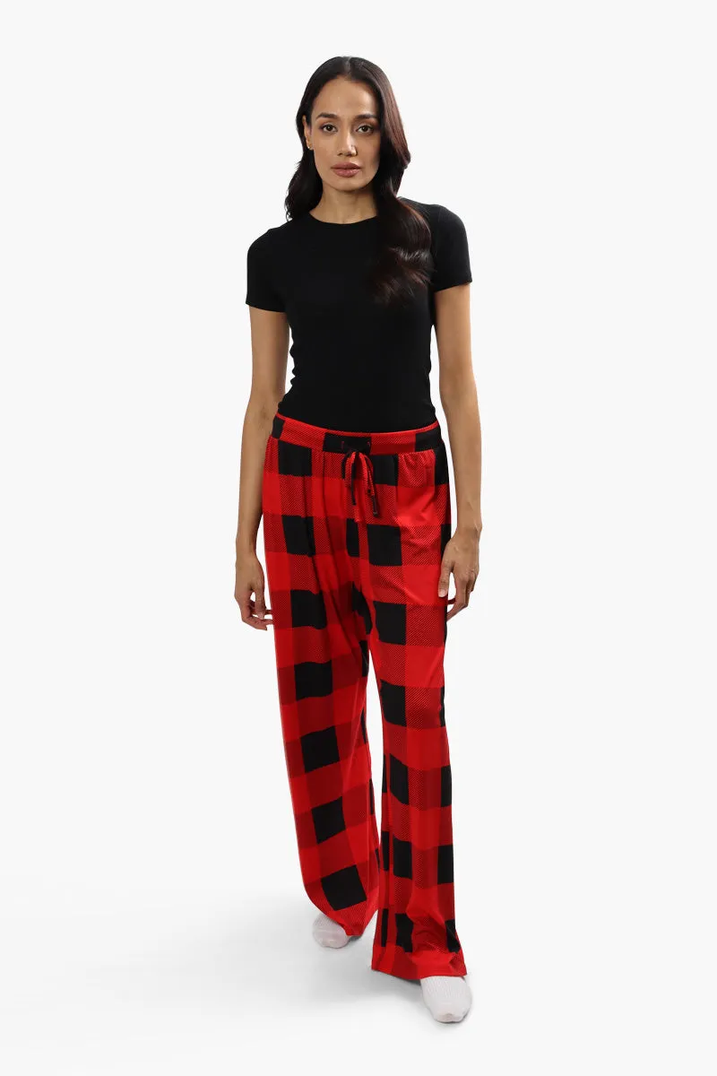 Cuddly Canuckies Plaid Print Pajama Pants - Red sold by Fairweather product image thumbnail 2