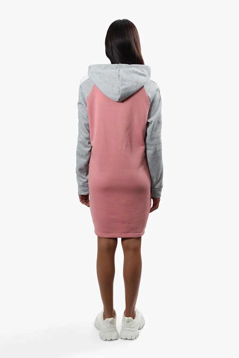 Fahrenheit New York Print Tunic Hoodie - Pink sold by Fairweather product image thumbnail 4