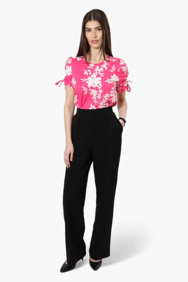Majora Floral Tie Sleeve Blouse - Pink sold by Fairweather product image thumbnail 2