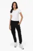 International INC Company Tie Waist Cargo Pocket Jogger Pants - Black sold by Fairweather