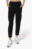 International INC Company Tie Waist Cargo Pocket Jogger Pants - Black sold by Fairweather