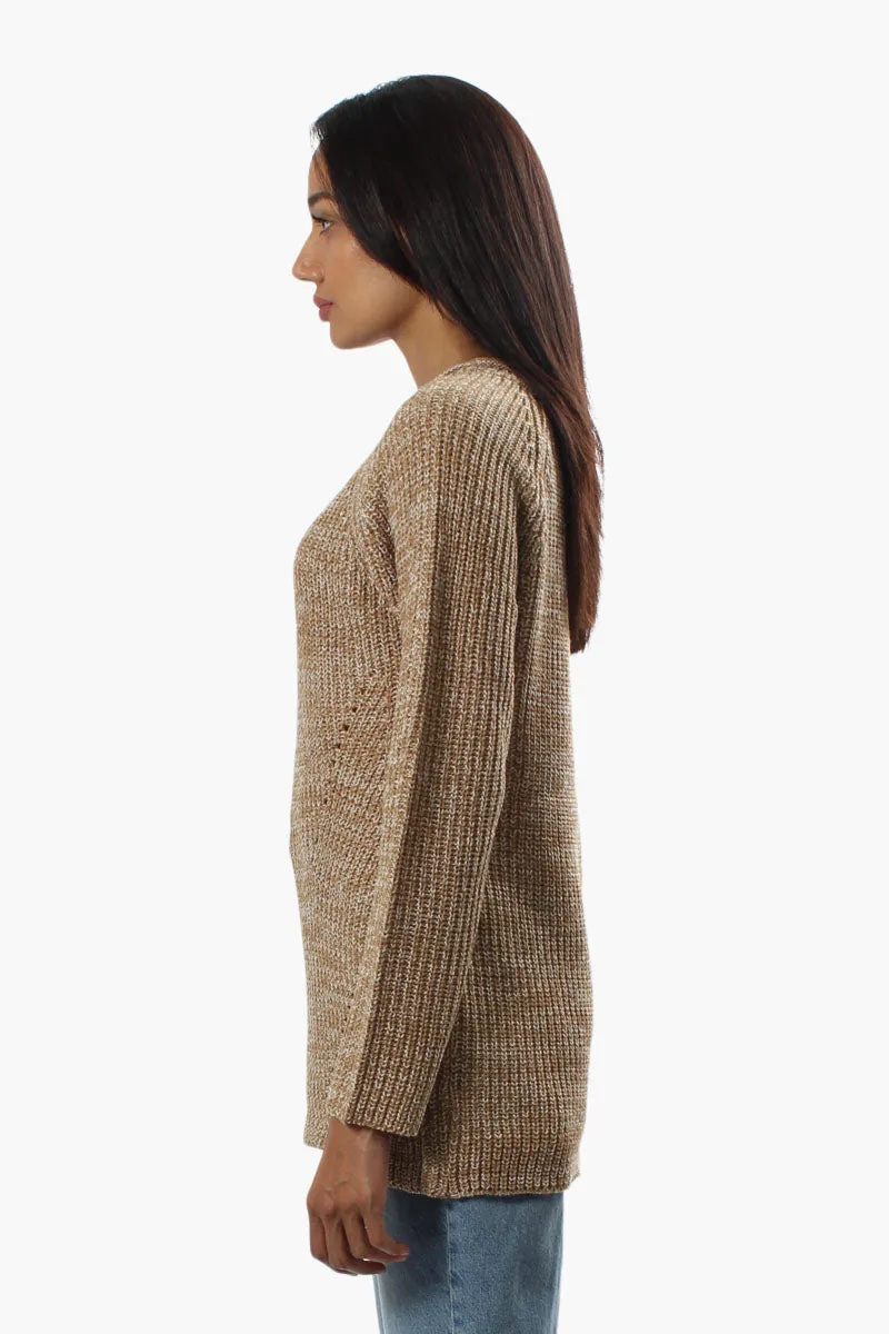 International INC Company Knit Crewneck Pullover Sweater - Camel sold by Fairweather product image thumbnail 3