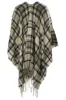International INC Company Plaid Open Poncho - Taupe sold by Fairweather