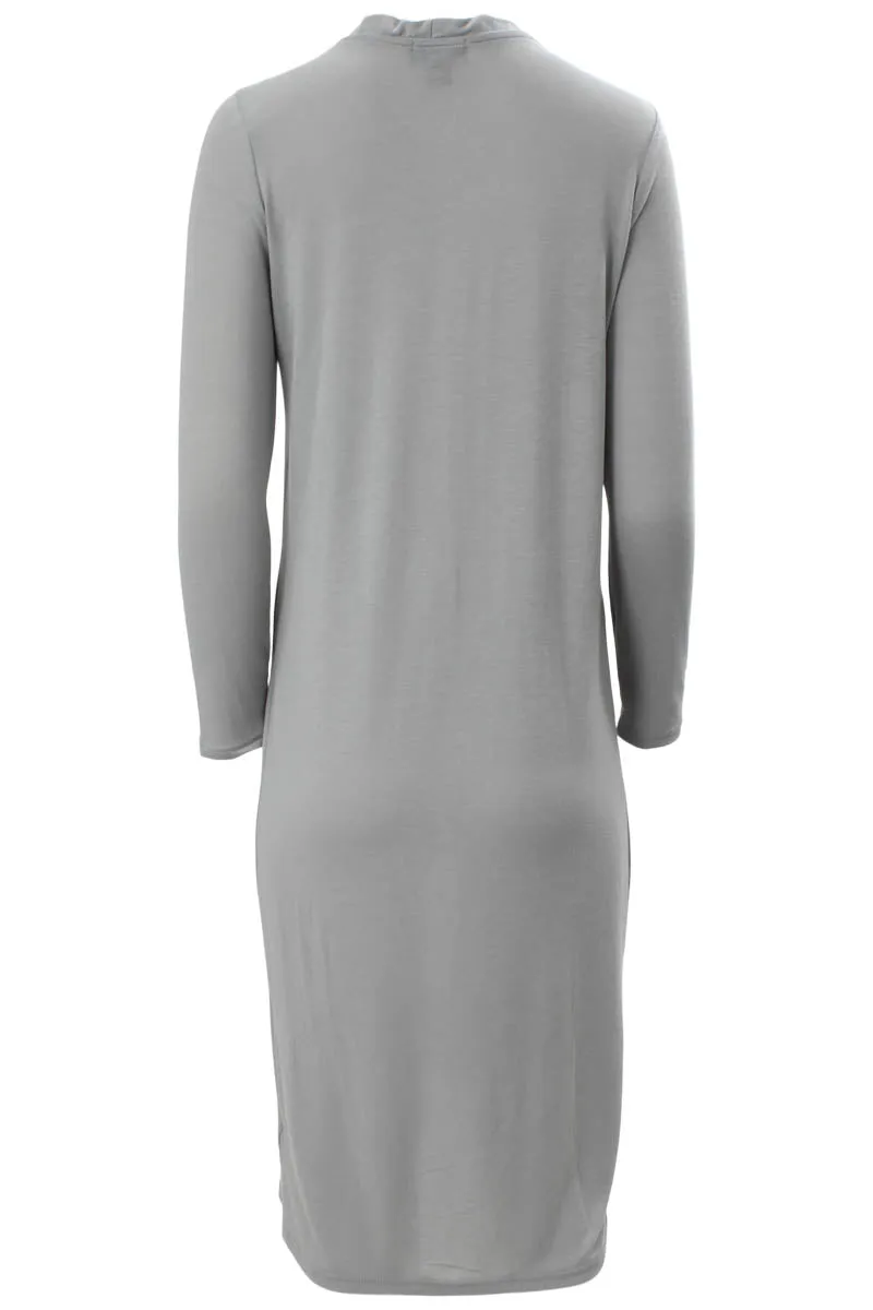 Majora Long Sleeve Open Front Cardigan - Grey sold by Fairweather product image thumbnail 3