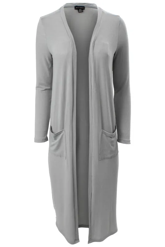 Majora Long Sleeve Open Front Cardigan - Grey sold by Fairweather