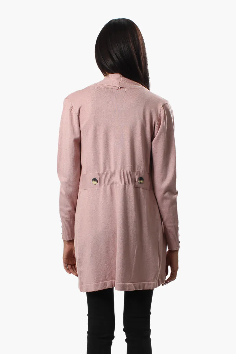 Beechers Brook Long Sleeve Open Cardigan - Pink sold by Fairweather product image thumbnail 4