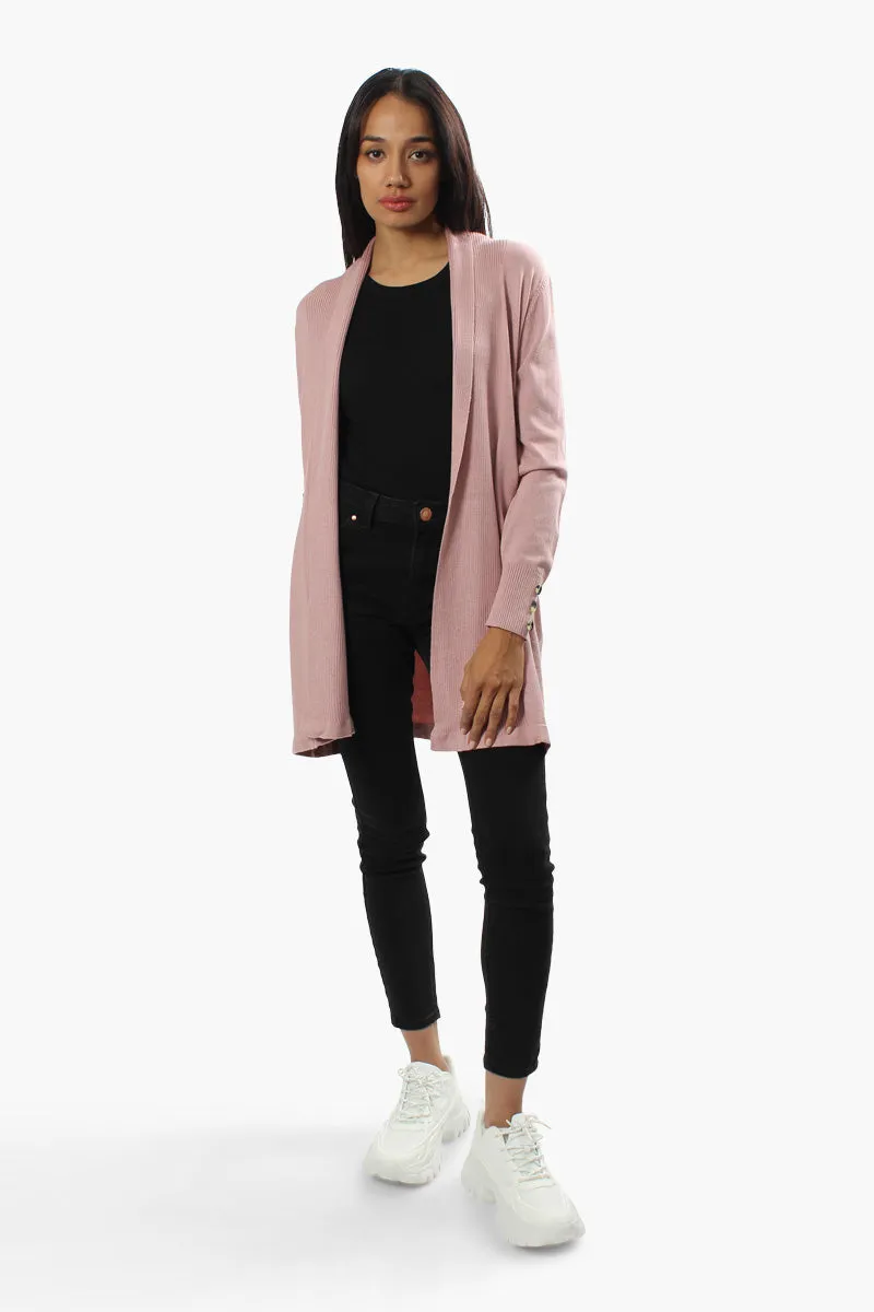 Beechers Brook Long Sleeve Open Cardigan - Pink sold by Fairweather product image thumbnail 2