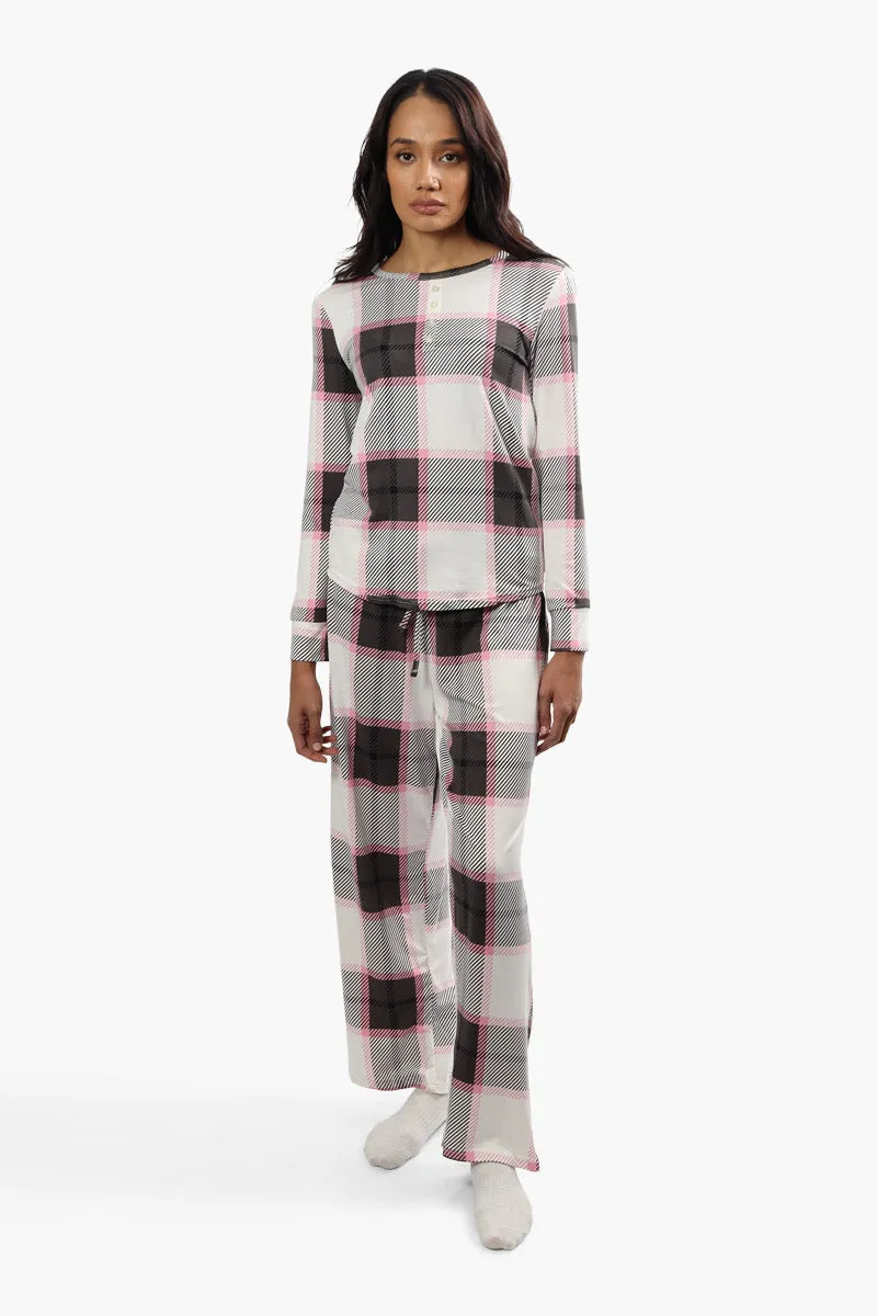 Canada Weather Gear Plaid Print Pajama Pants - Pink sold by Fairweather product image thumbnail 2