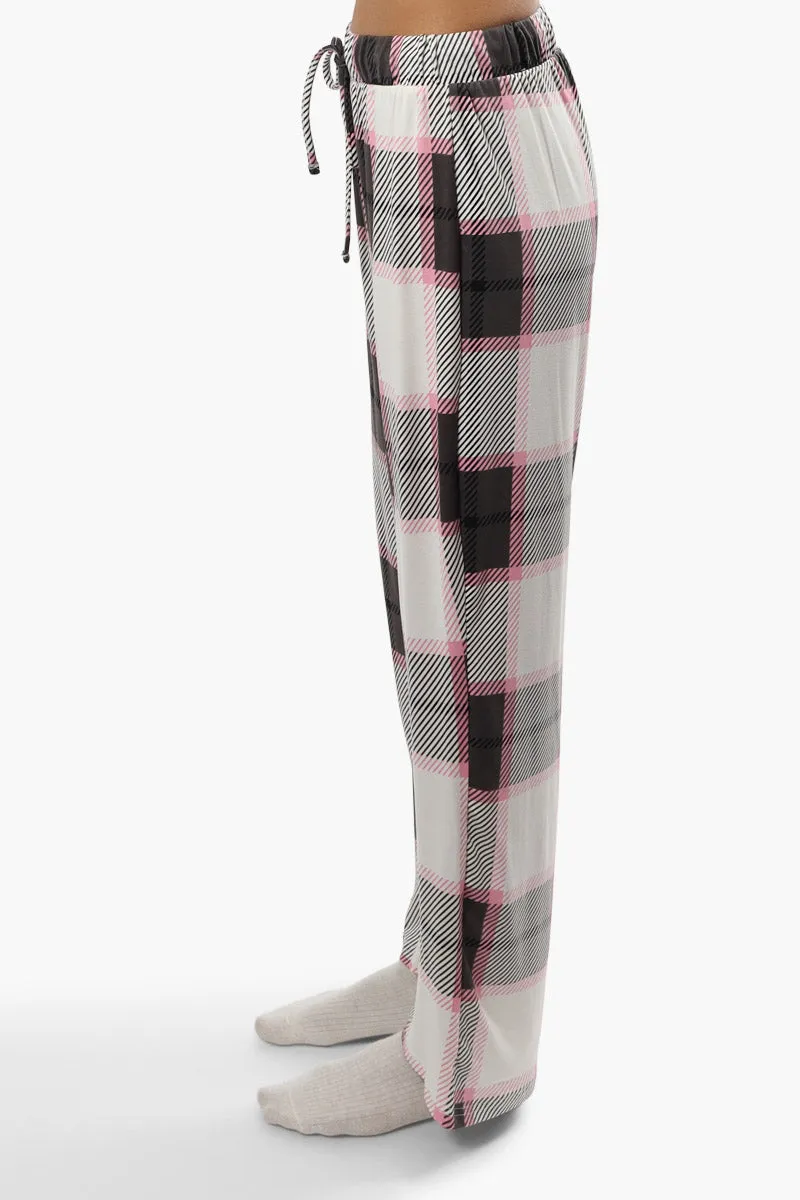 Canada Weather Gear Plaid Print Pajama Pants - Pink sold by Fairweather product image thumbnail 3