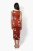 Majora Floral Henley Midi Dress - Rust sold by Fairweather