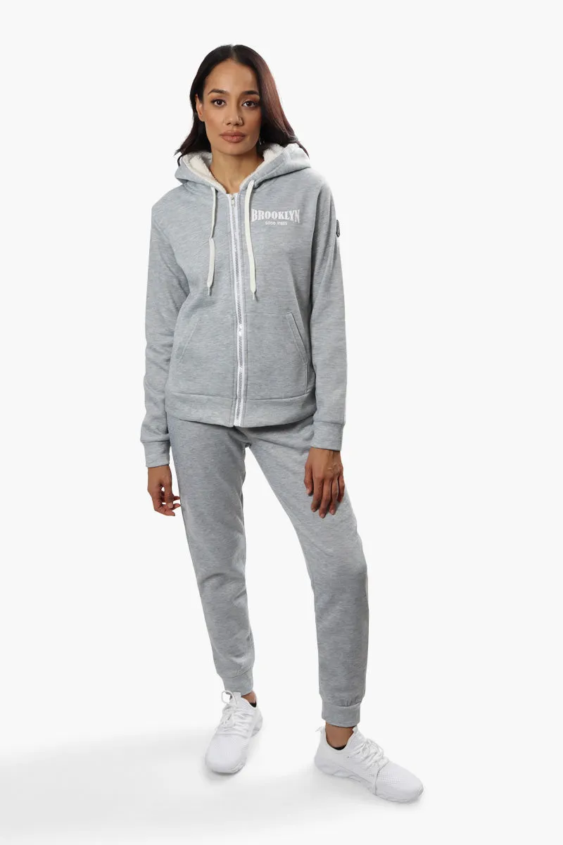 Fahrenheit Brooklyn Print Joggers - Grey sold by Fairweather product image thumbnail 2