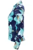 Floral Cinched Front Button Down Shirt - Navy sold by Fairweather