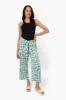 International INC Company Floral Wide Leg Pants - Teal sold by Fairweather