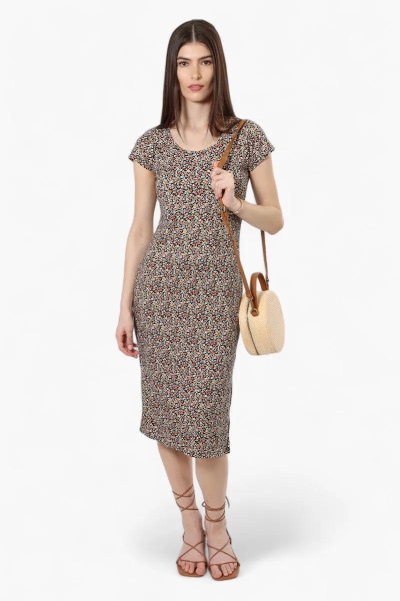 International INC Company Floral Cap Sleeve Midi Dress - Multi sold by Fairweather product image thumbnail 2