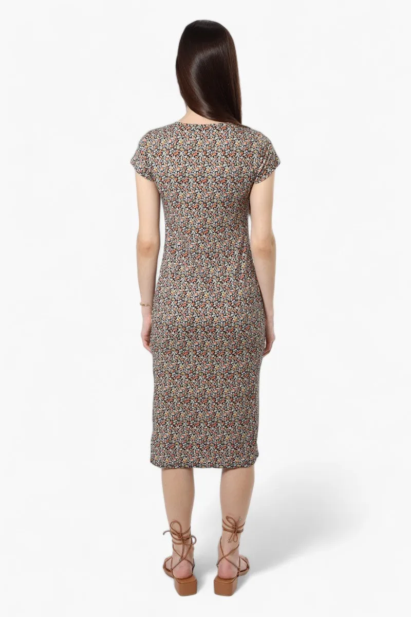 International INC Company Floral Cap Sleeve Midi Dress - Multi sold by Fairweather product image thumbnail 4