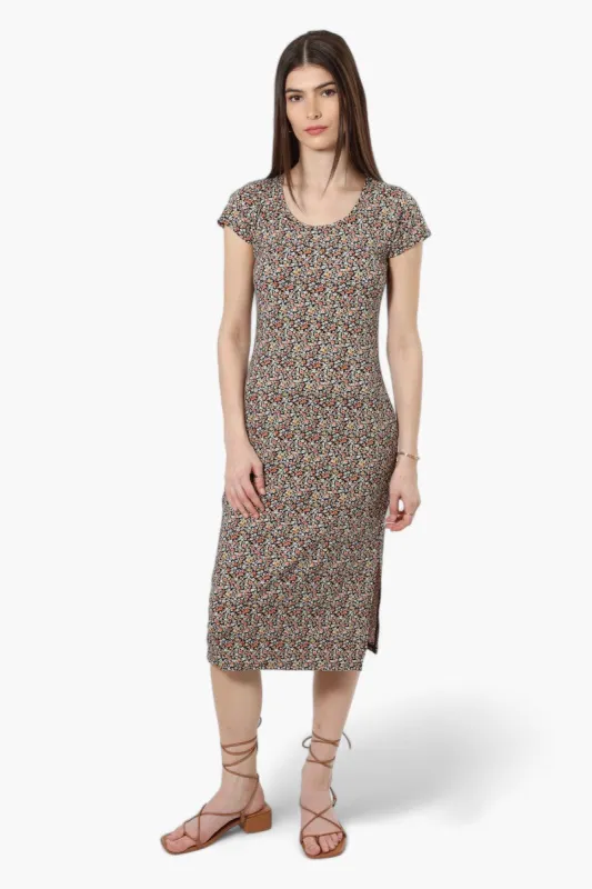 International INC Company Floral Cap Sleeve Midi Dress - Multi sold by Fairweather