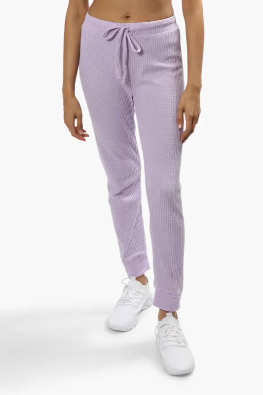 Mikk Thermal Waffle Jogger Sweatpants - Lavender made by Fairweather