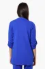 Impress Solid Roll Up Sleeve Cardigan - Navy sold by Fairweather