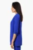 Impress Solid Roll Up Sleeve Cardigan - Navy sold by Fairweather