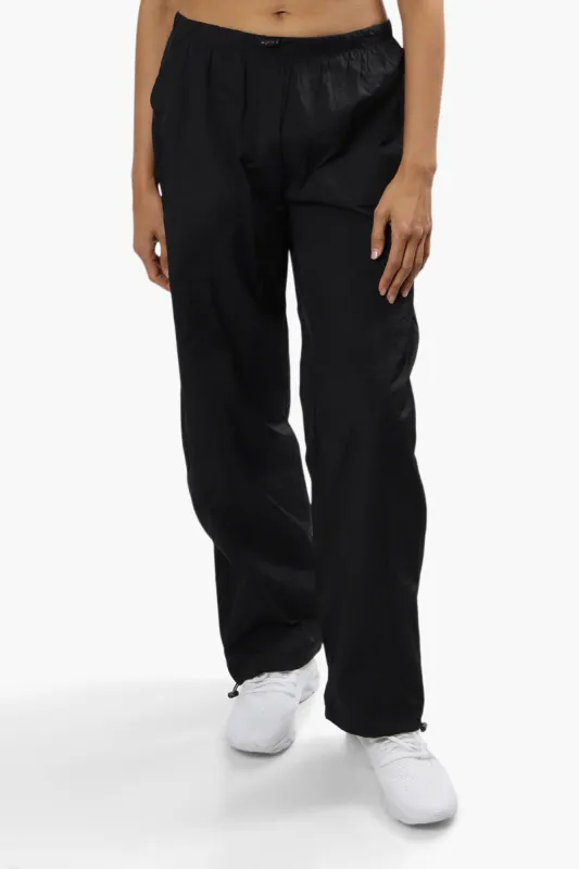 Urbanology Drawstring Detail Parachute Pants - Black sold by Fairweather