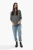 Majora Braided Sleeve Pullover Sweater - Grey sold by Fairweather