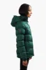Super Triple Goose Chevron Puffer Bomber Jacket - Green sold by Fairweather
