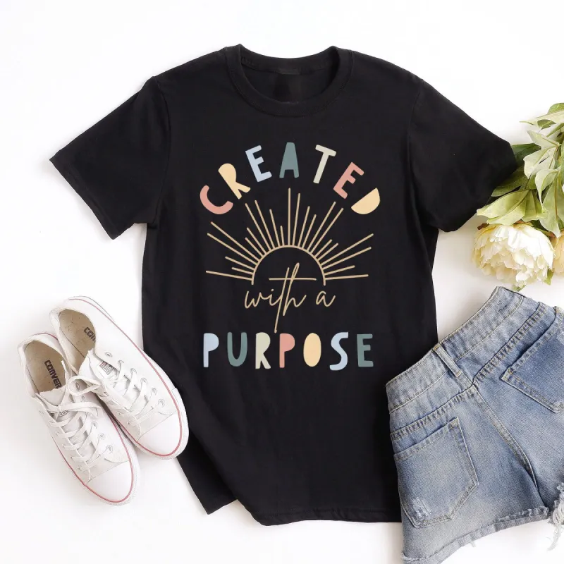 Created With A Purpose Sunshine Summer Tee sold by Faithful and Co.