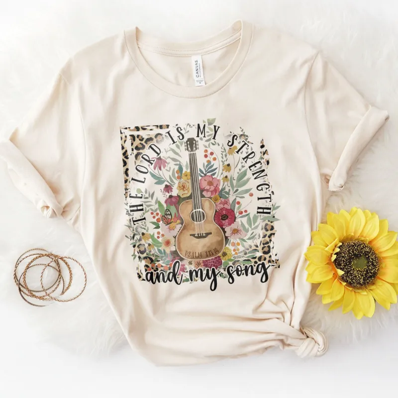 Strength And Song Guitar Tee sold by Faithful and Co.