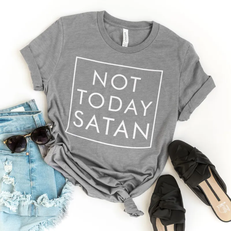 Not Today Satan Tee sold by Faithful and Co.