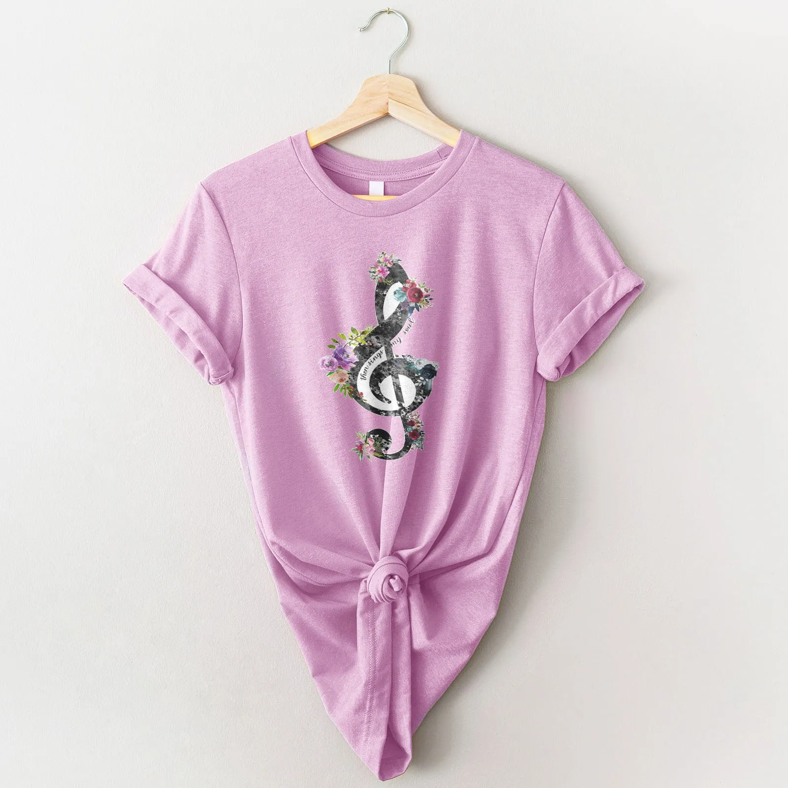 Then Sings My Soul Music Note Tee sold by Faithful and Co. product image thumbnail 4