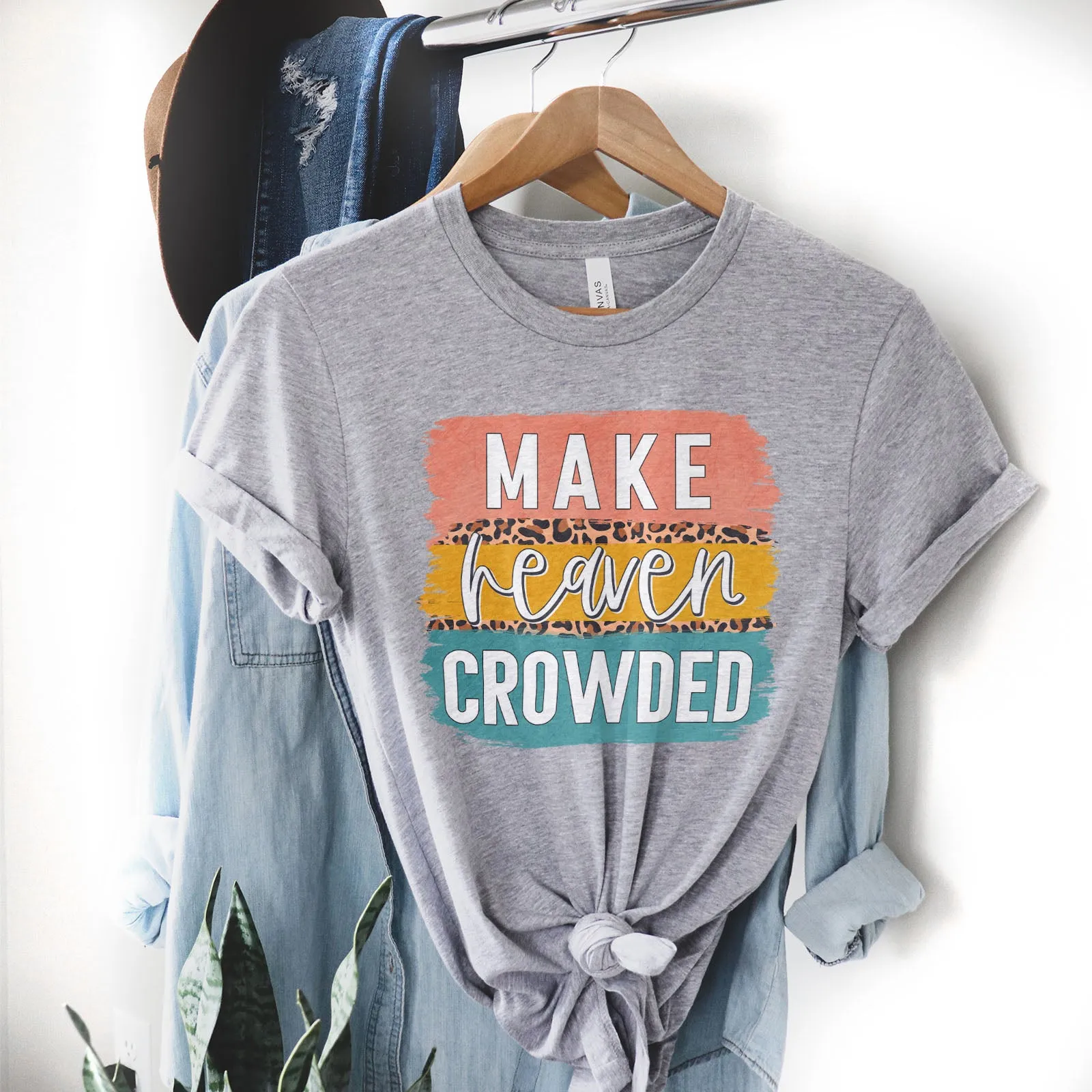 Make Heaven Crowded Brush Block Tee sold by Faithful and Co. product image thumbnail 3