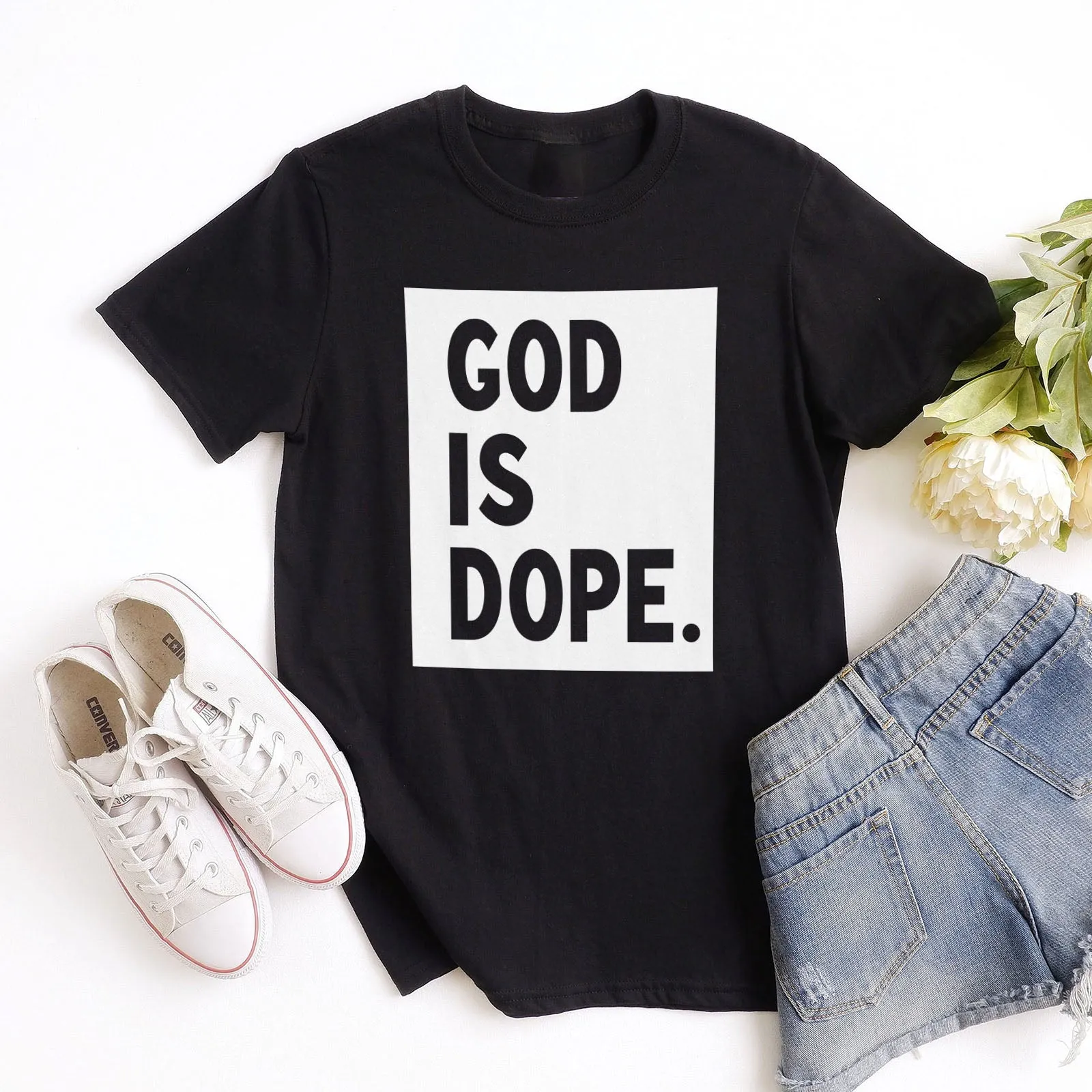 God is Dope Tee sold by Faithful and Co.