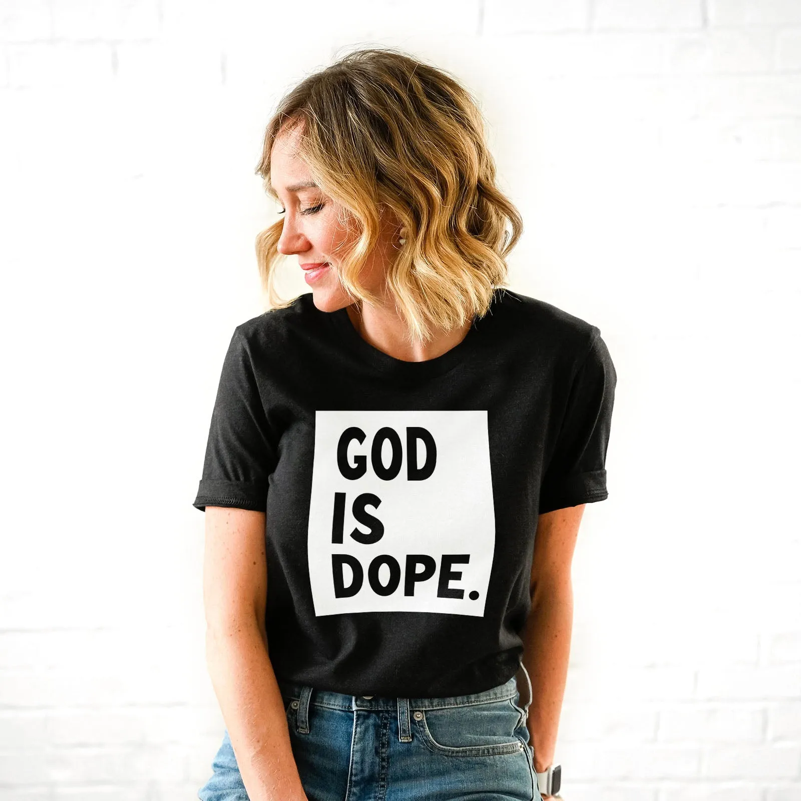 God is Dope Tee sold by Faithful and Co. product image thumbnail 2