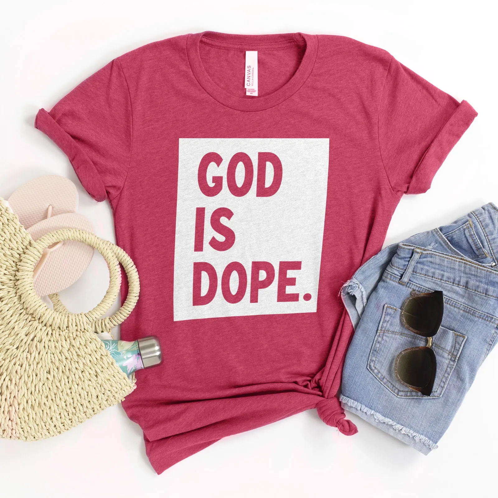God is Dope Tee sold by Faithful and Co. product image thumbnail 3