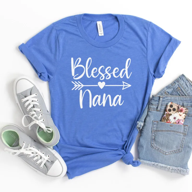 Blessed Nana - Arrow Tee sold by Faithful and Co.