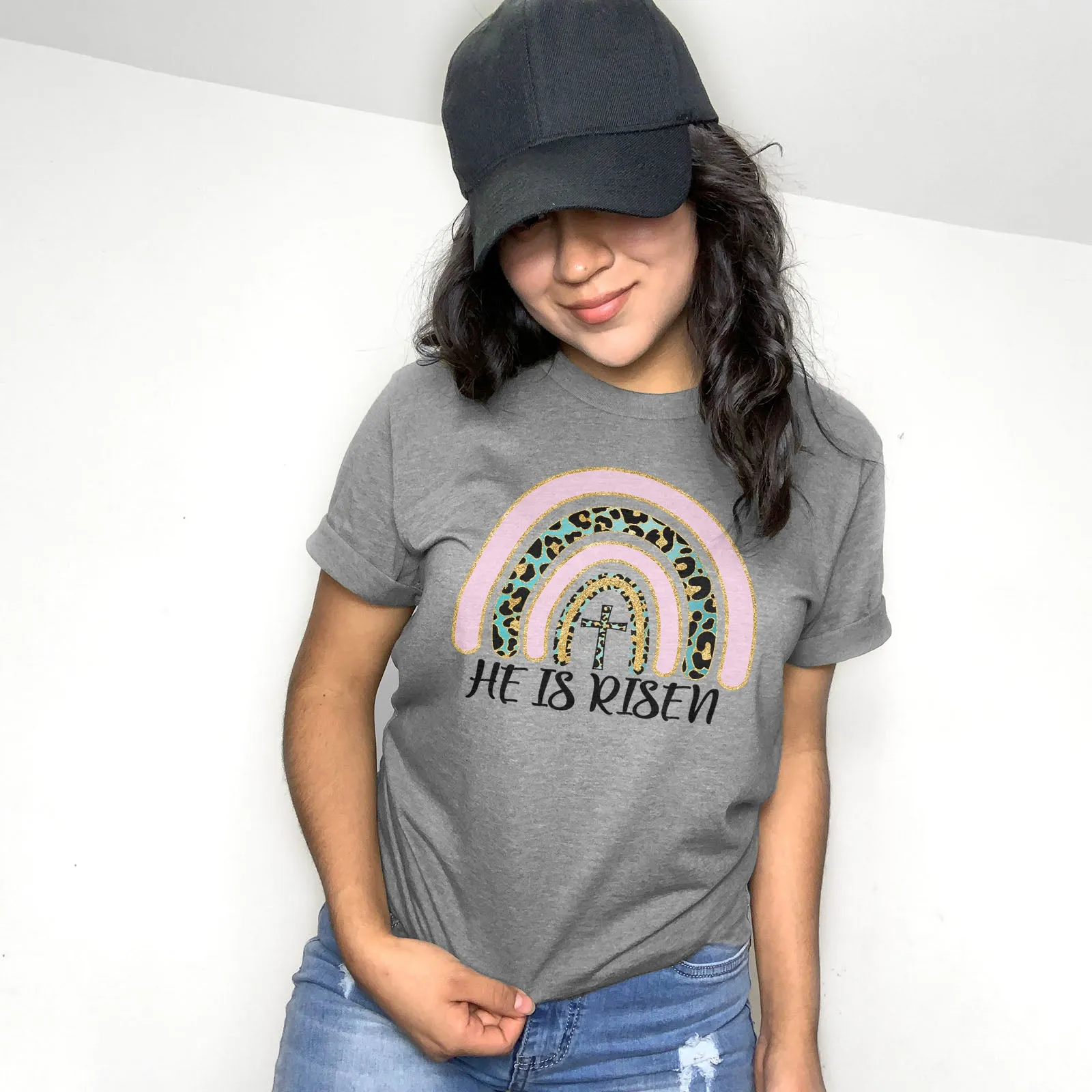 Easter Sparkle Rainbow Tee sold by Faithful and Co. product image thumbnail 2