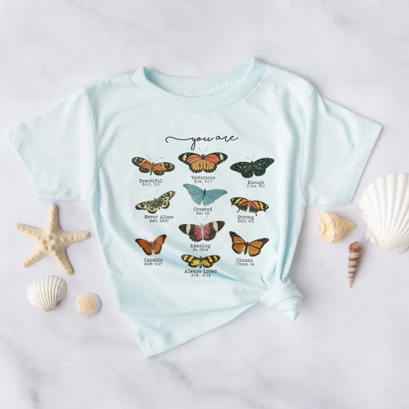 Bible Verse Butterflies Tee sold by Faithful and Co.