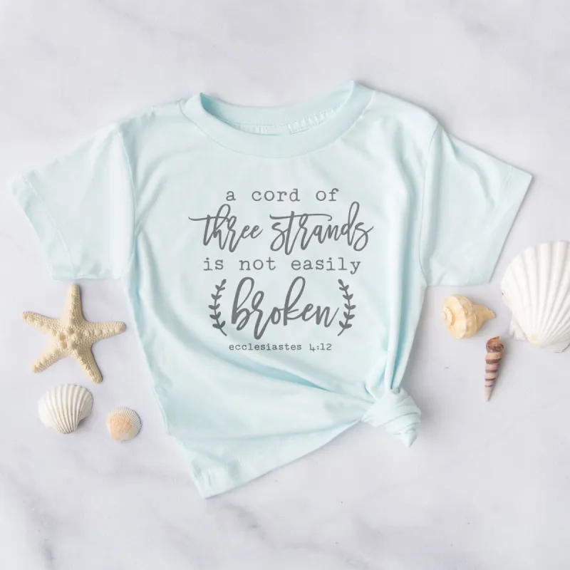 A Cord Of Three Strands Tee sold by Faithful and Co.