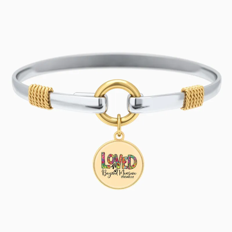 Loved Beyond Measure - Ephesians 3:19 - Two-Tone Bracelet sold by Faithful and Co.