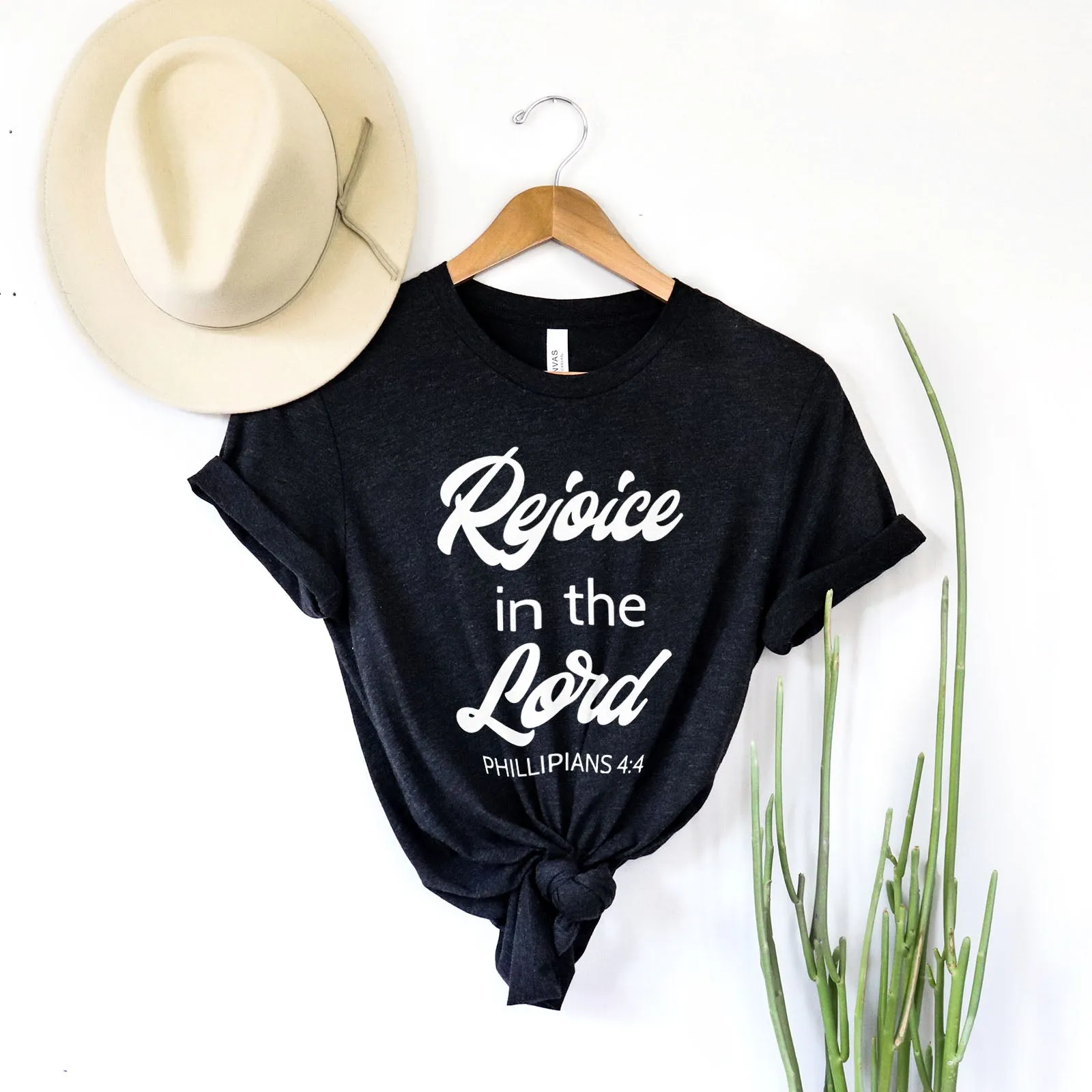 Rejoice In The Lord Philippians 4:4 Tee sold by Faithful and Co. product image thumbnail 4