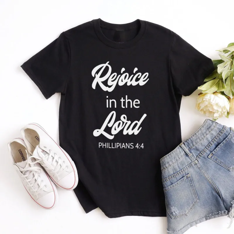 Rejoice In The Lord Philippians 4:4 Tee sold by Faithful and Co.