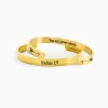 Joshua 1:9 Never Alone Cuff Bracelet sold by Faithful and Co.