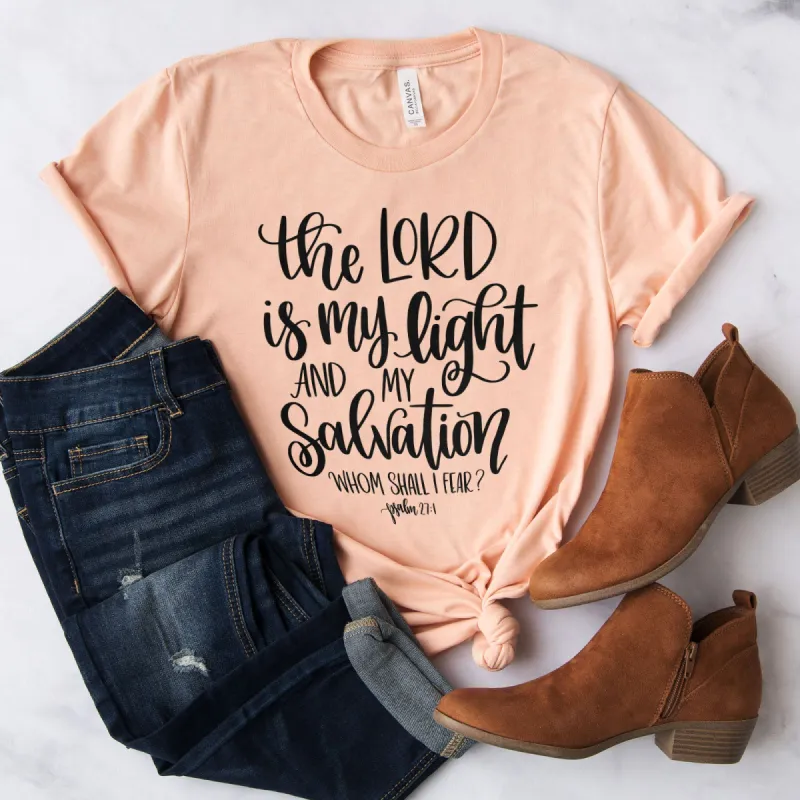 The Lord is My Light Tee made by Faithful and Co.