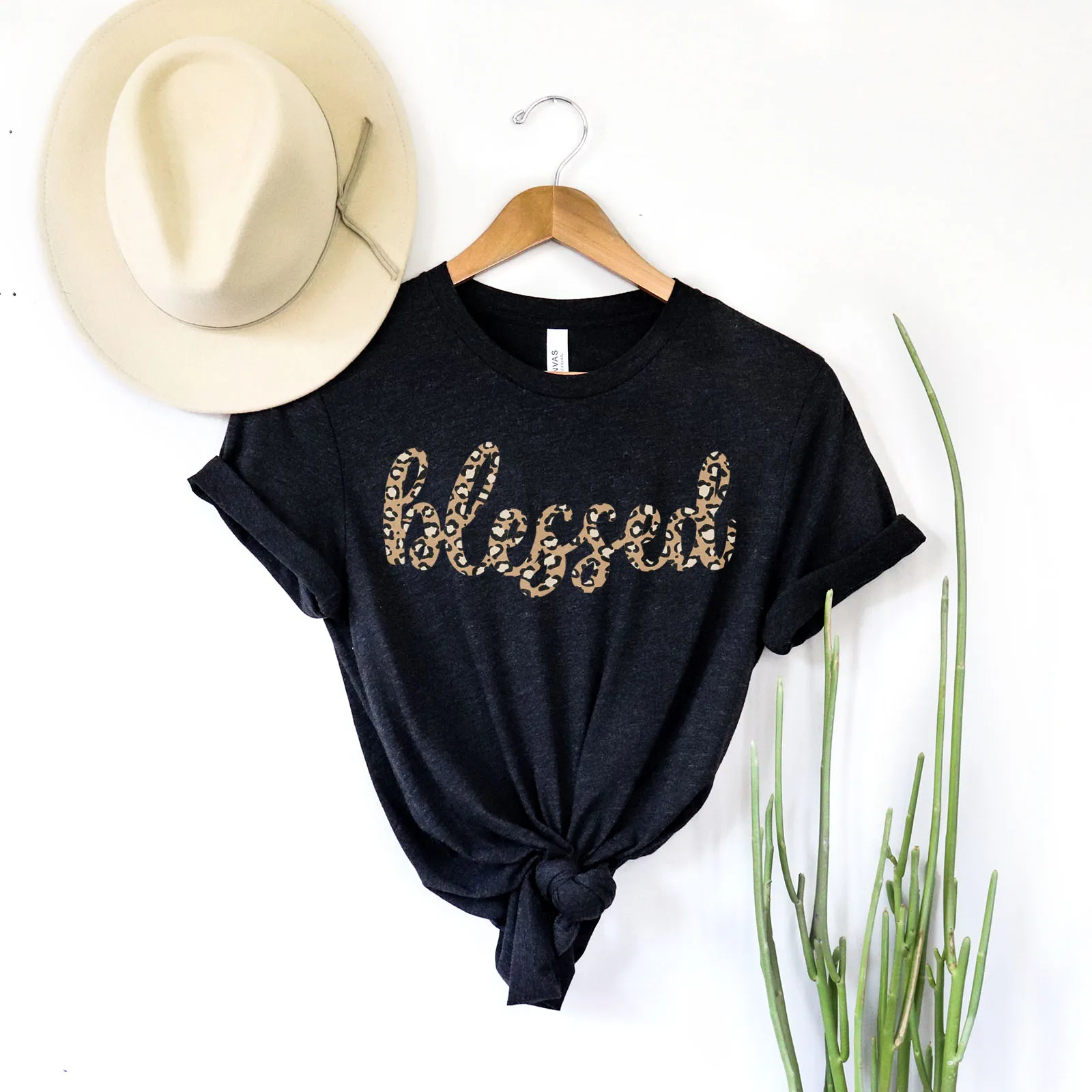 Blessed Leopard Tee sold by Faithful and Co. product image thumbnail 4